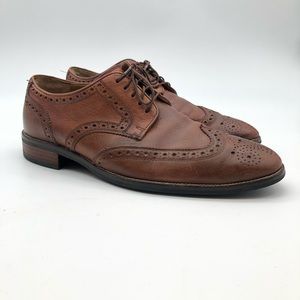 Cole Haan Grand OS Brown Wingtip Oxford Men's 9.5